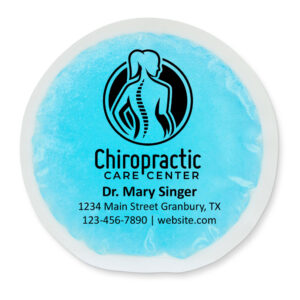 6” Round Cloth-Backed Reusable Hot/Cold Gel Packs Blue (CB-6RDPL-B)