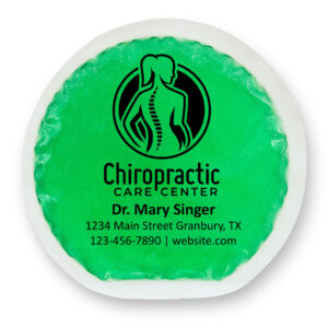 6” Round Cloth-Backed Reusable Hot/Cold Gel Packs Green (CB-6RDPL-G)