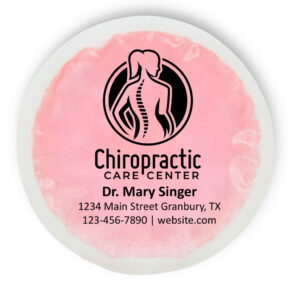 6” Round Cloth-Backed Reusable Hot/Cold Gel Packs Pink (CB-6RDPL-P)