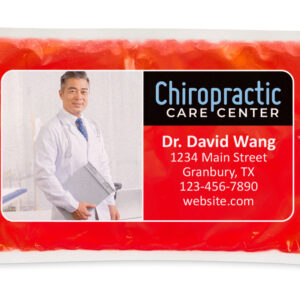 Full Color 6"x10" Cloth-Backed Reusable Hot/Cold Gel Packs Red (CB610-R4)