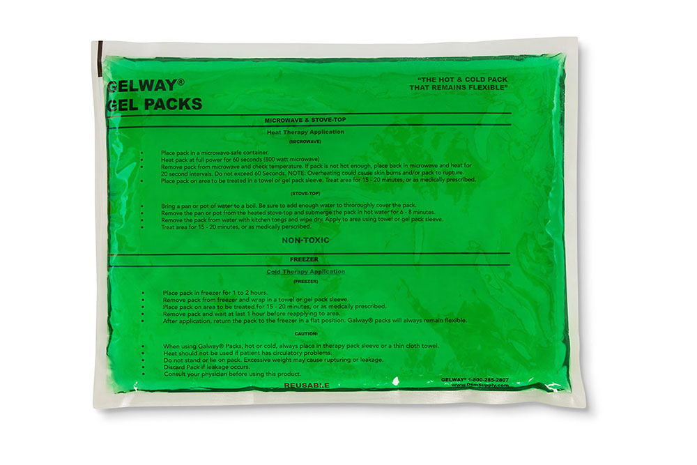 100912-9x12-Green-Reusable-Hot-Cold-Gel-Packs-Chiropractic-Supplies