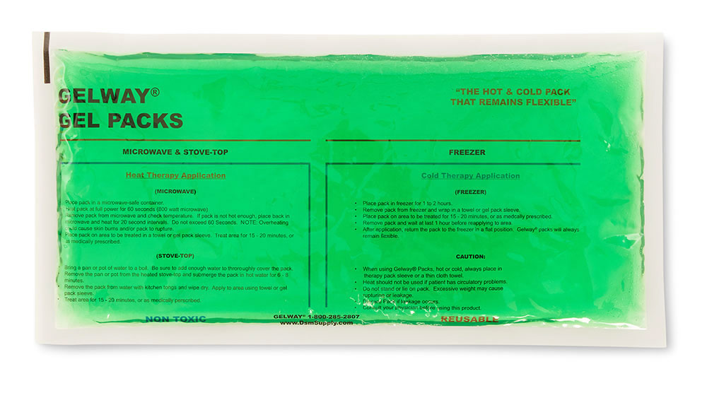 100612-6x12-Green-Reusable-Hot-Cold-Gel-Packs-Chiropractic-Supplies