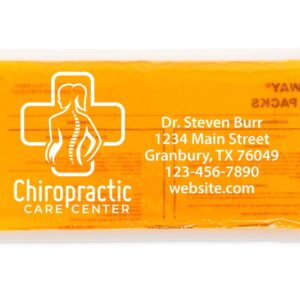 Personalized 6” x 12” Hot/Cold Gel Packs Orange (100612-O)