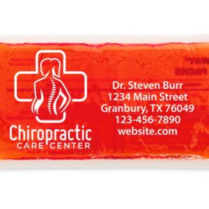 Personalized 6” x 12” Hot/Cold Gel Packs Red (100612-R)
